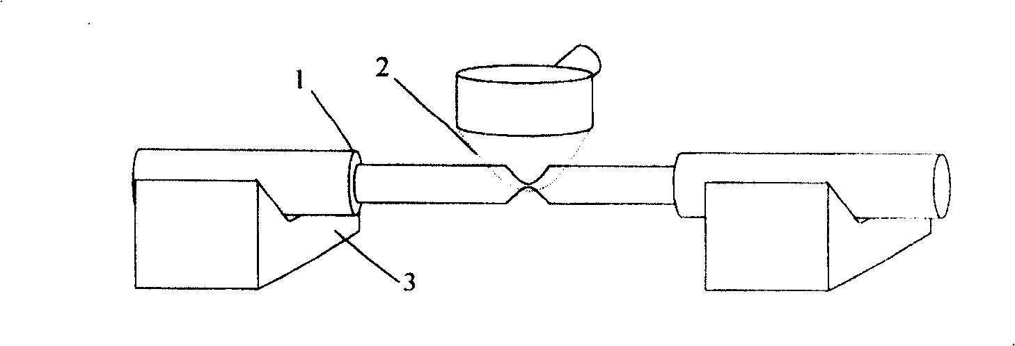 Melting and pulling method for manufacturing optical tweezers of parabolic microstructure single fiber