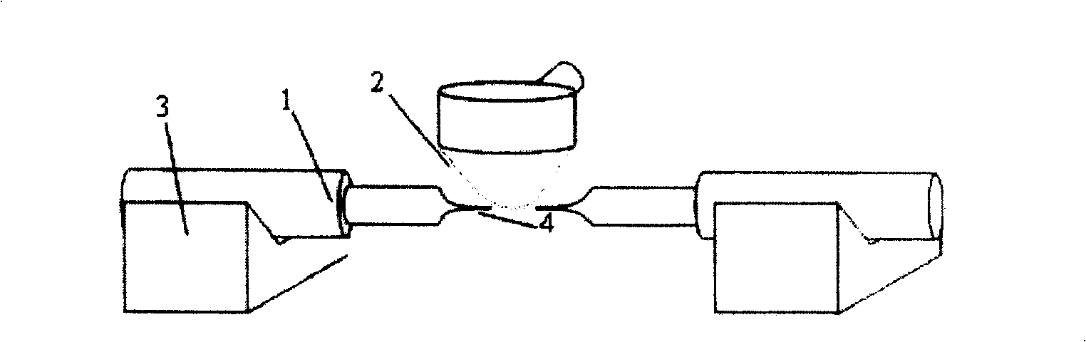 Melting and pulling method for manufacturing optical tweezers of parabolic microstructure single fiber