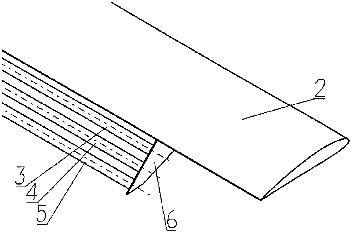 Flow guide blade grid for short-distance takeoff and landing of airplane