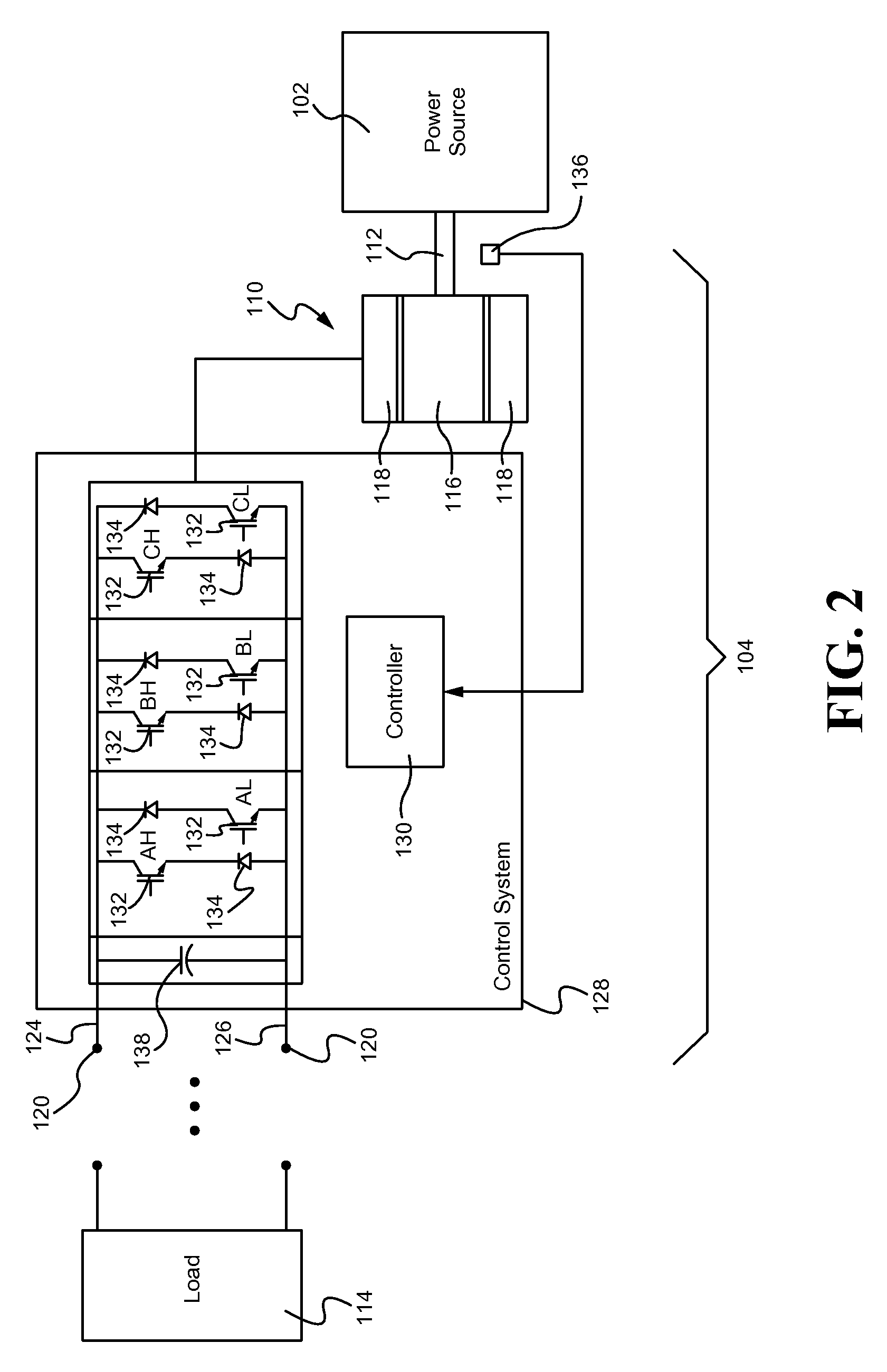 Compensating hysteresis bands to hold specified switching frequency