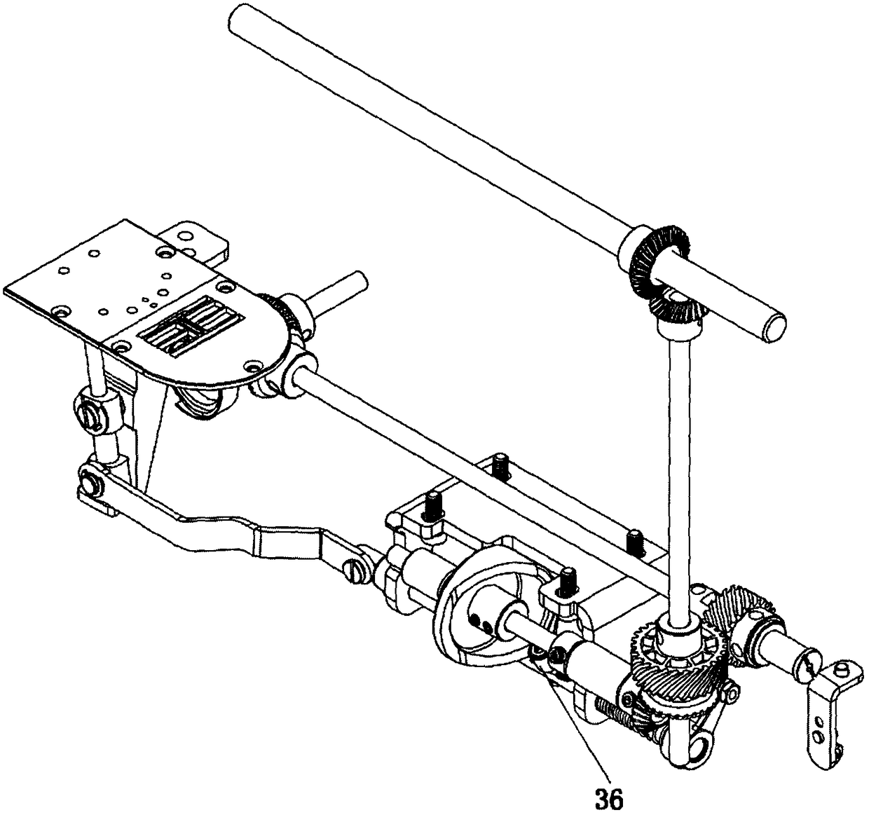 Thread trimming device for zigzagger