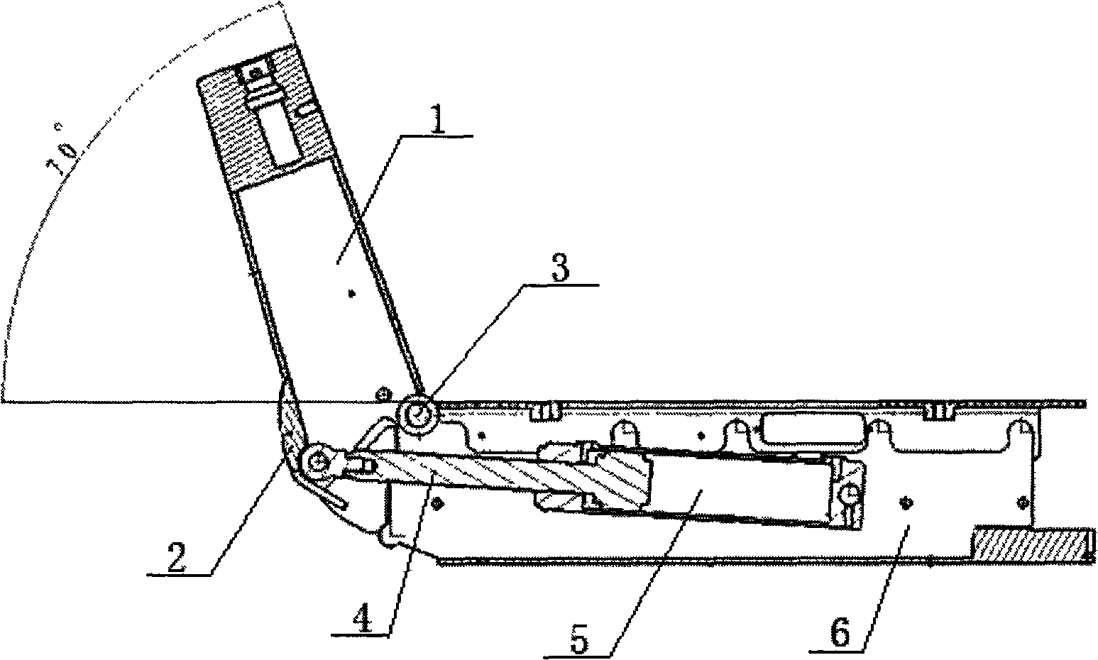 Device for protecting rotation of clamping-slot type back plate of operating bed