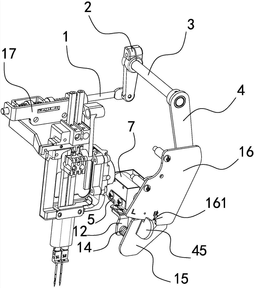 Needle rod clutching mechanism of sewing machine and double-needle machine