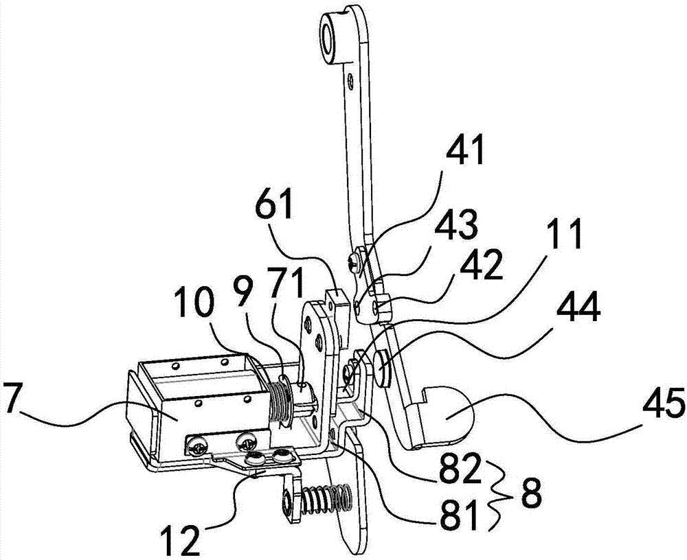 Needle rod clutching mechanism of sewing machine and double-needle machine