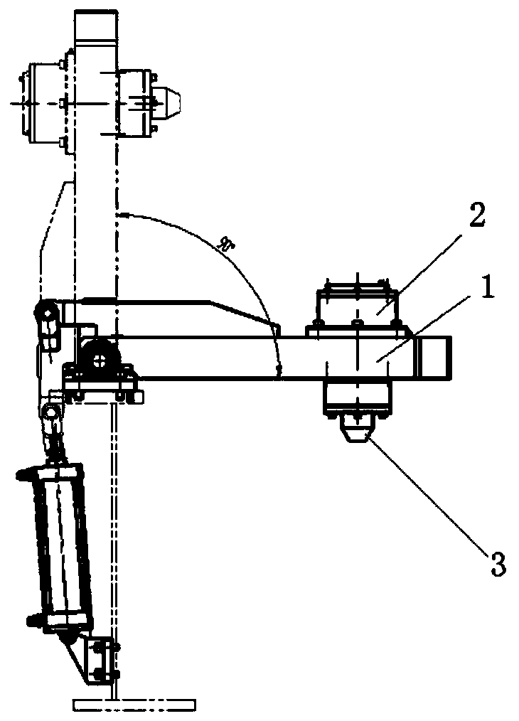 Floating tip cone device for vertical spool take-up machine