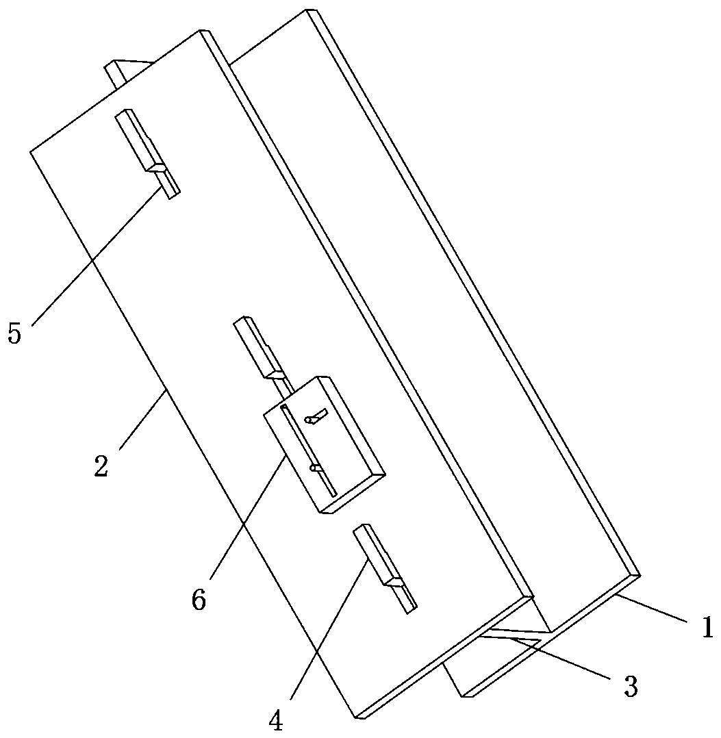 Reinforced concrete I beam construction template and operation method thereof