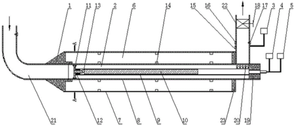 Probe and method for measuring humidity of wet steam by rigid microwave coaxial line