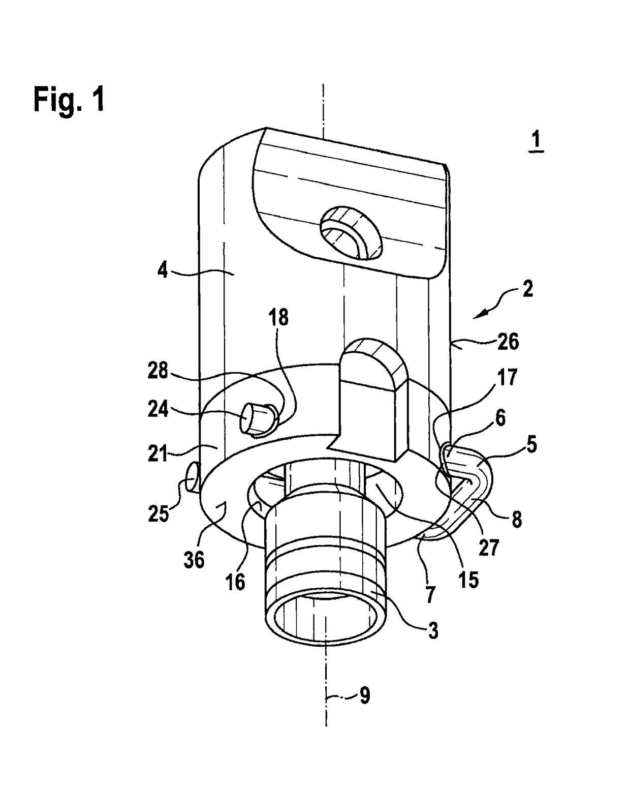 Fuel injection system having a fuel-conducting component, a fuel injection valve and a connection element