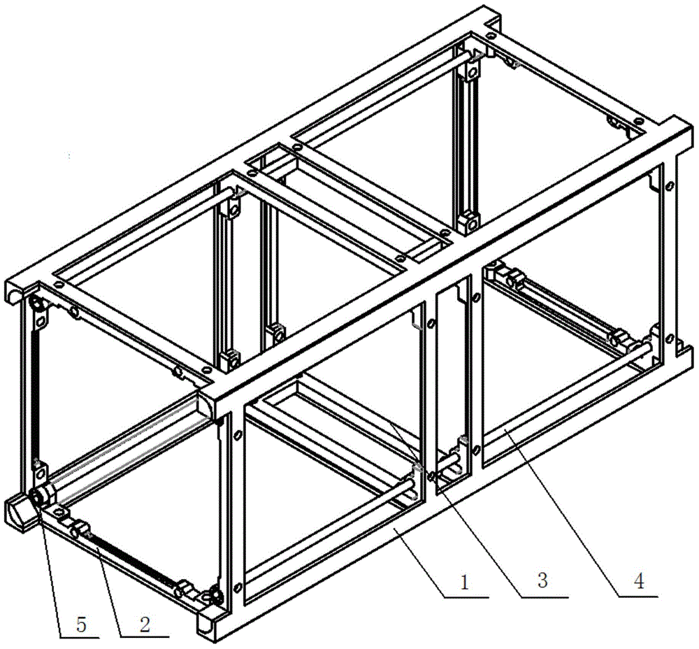 Multiunit cubesat main load-bearing structure