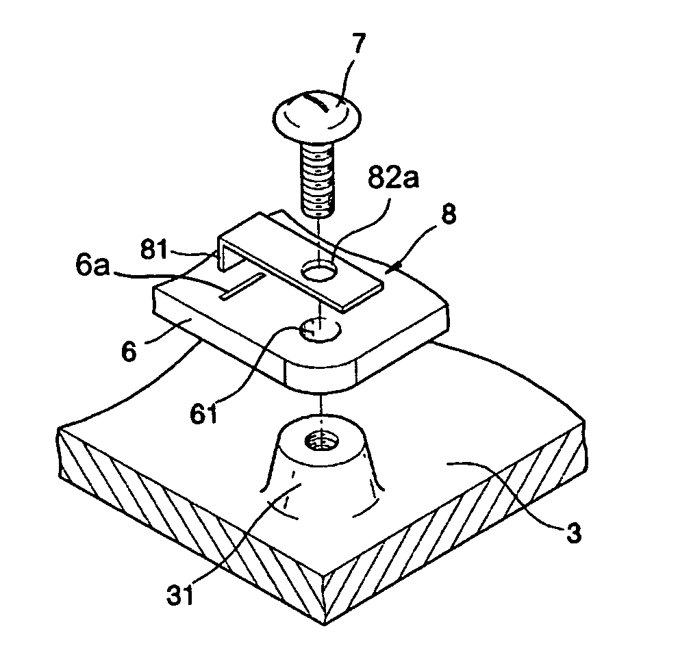 Structures for coupling and grounding a circuit board in a plasma display device