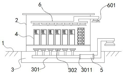 A kind of anti-condensation structure of power distribution cabinet
