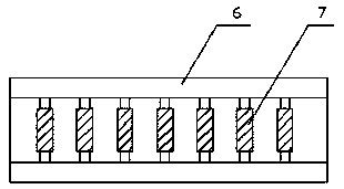 Glue dispensing device for filter machining