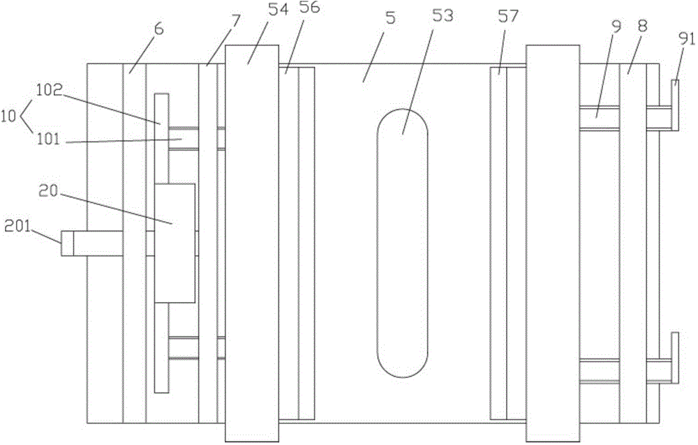 Workpiece clamping device of track of machine tool