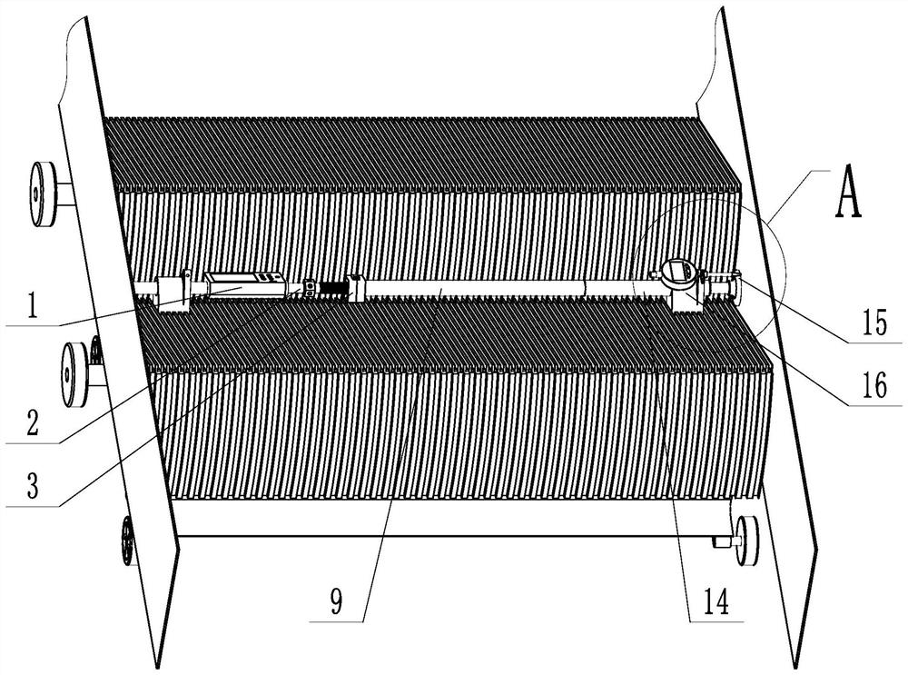 Rapid detector for strength of escalator skirt panel