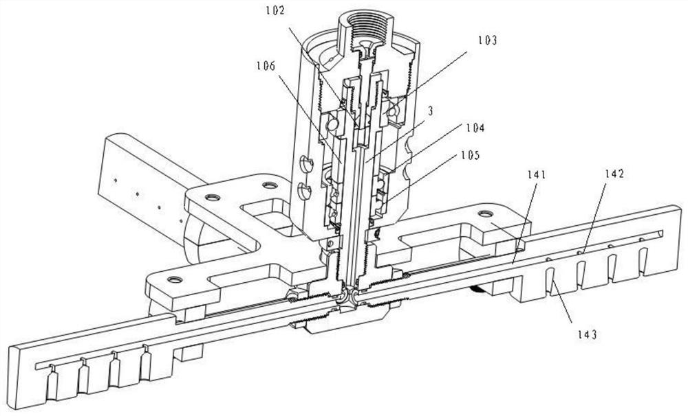 Rotary 18-nozzle jet flow cross-shaped spray head