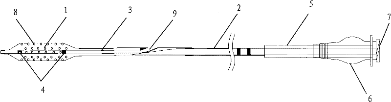 A balloon dilatation catheter