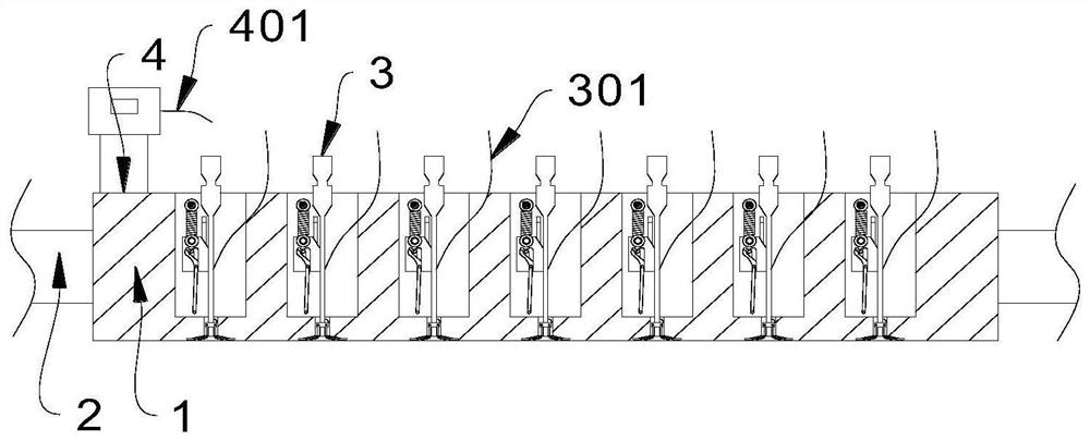 Meridian acupoint needle therapy device based on electrode array