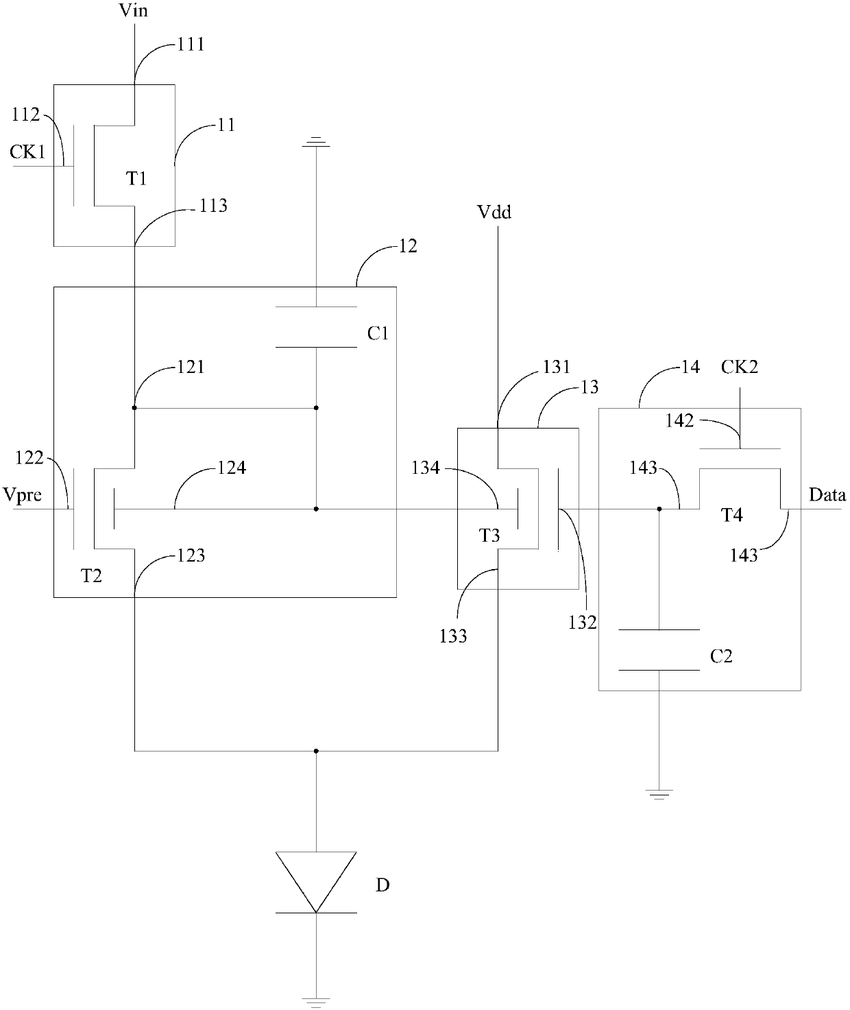 Compensation circuit for liquid crystal display device and organic light emitting diode