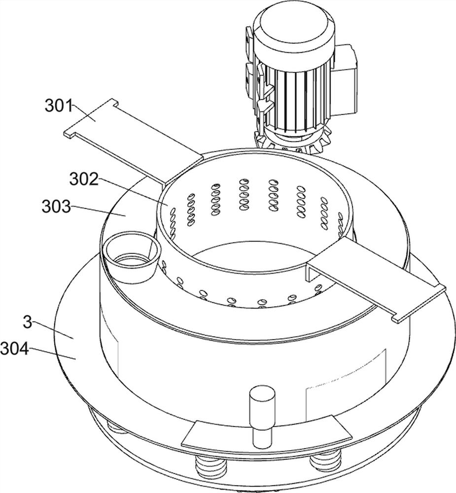 Vortex type device for separating petroleum drilling rock core from rock debris