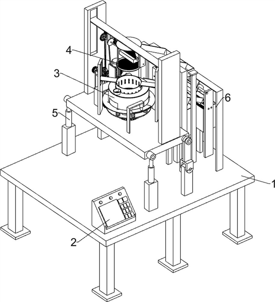 Vortex type device for separating petroleum drilling rock core from rock debris