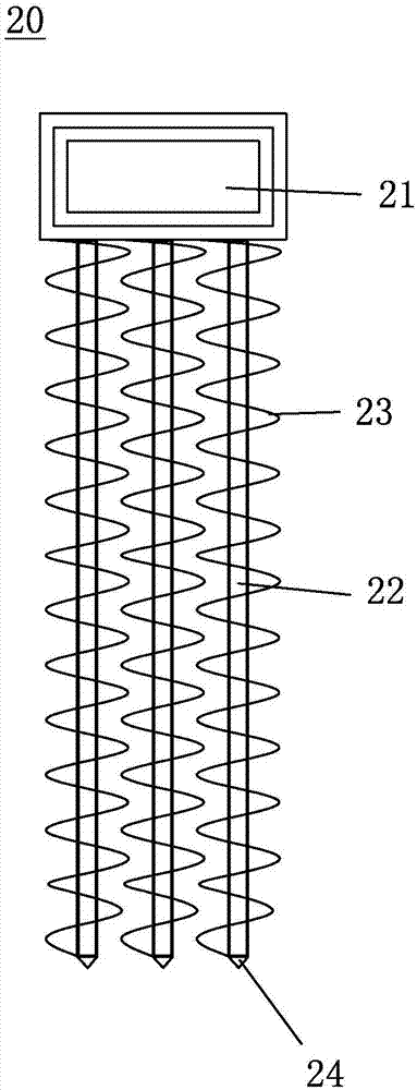 Tri-axial long spiral drilling machine and occlusive pile construction method