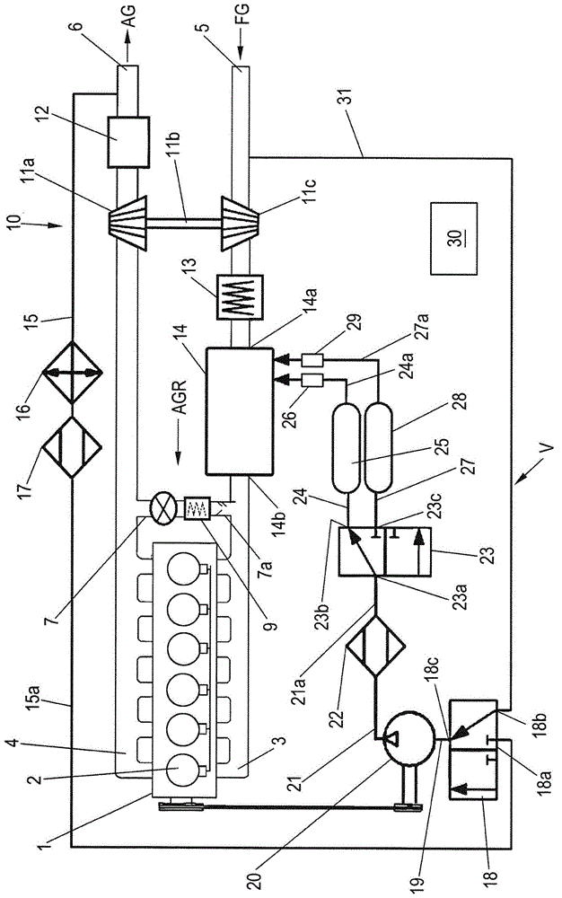 Equipment and method for recirculating exhaust gas of internal combustion engine, and corresponding internal combustion engine