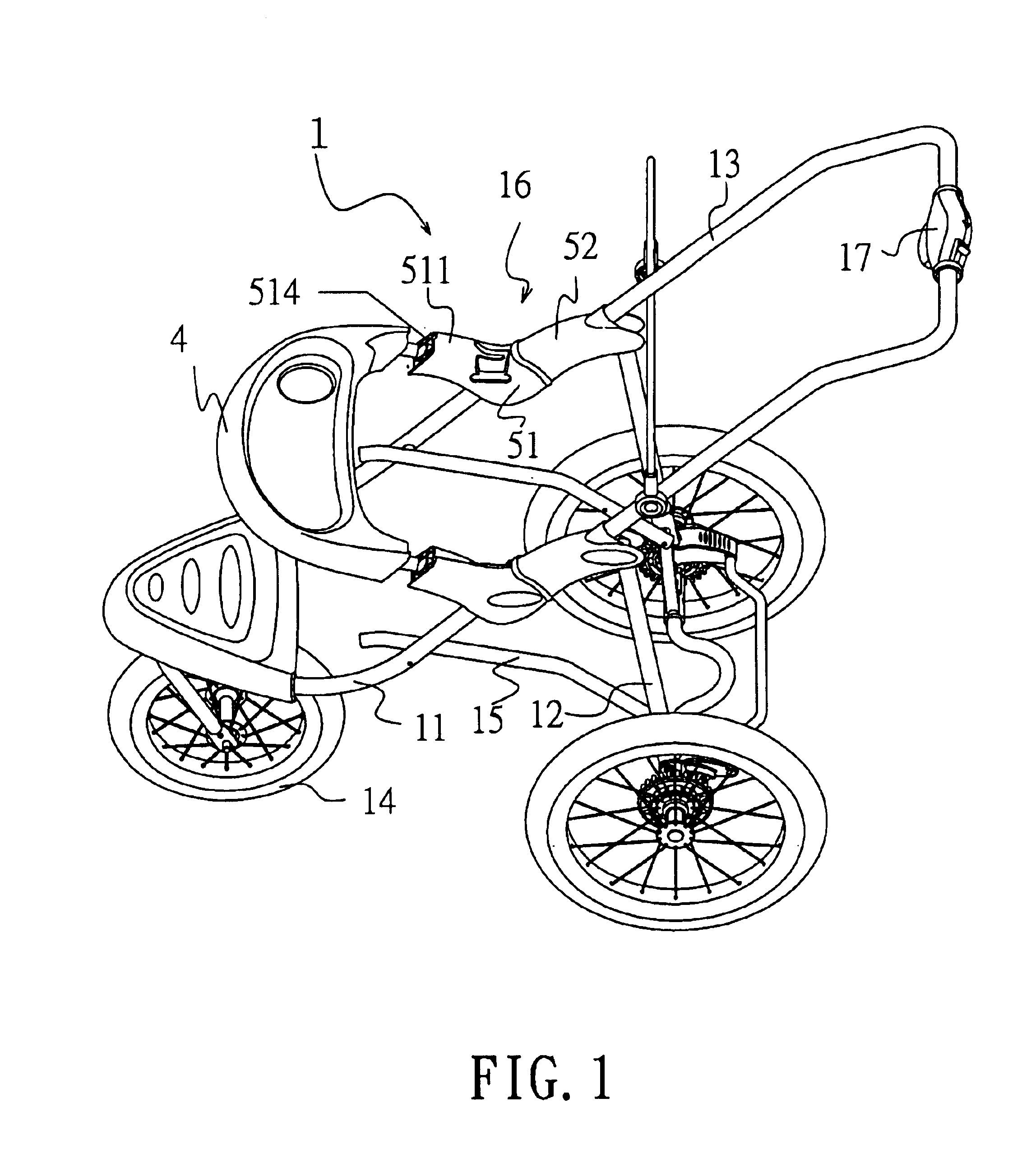 Safety seat anchoring mechanism for stroller
