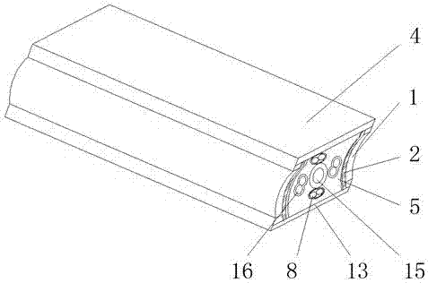 A dual-network composite transmission and wear-resistant and easy-to-install cable