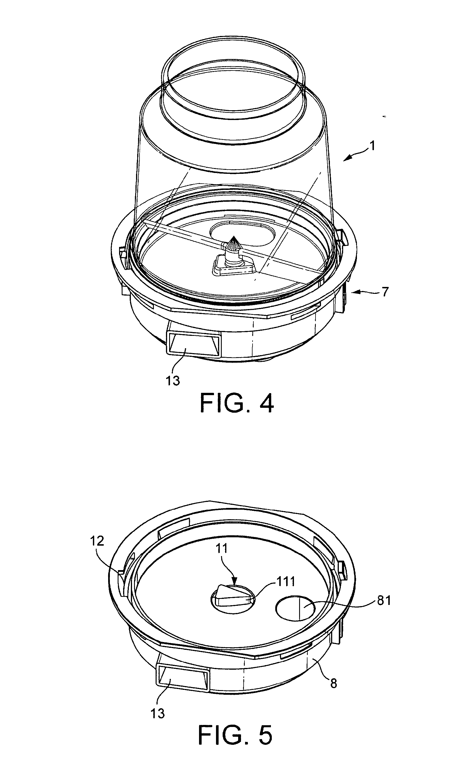 System of a container for storing and dispensing a product and a machine for dosing the product