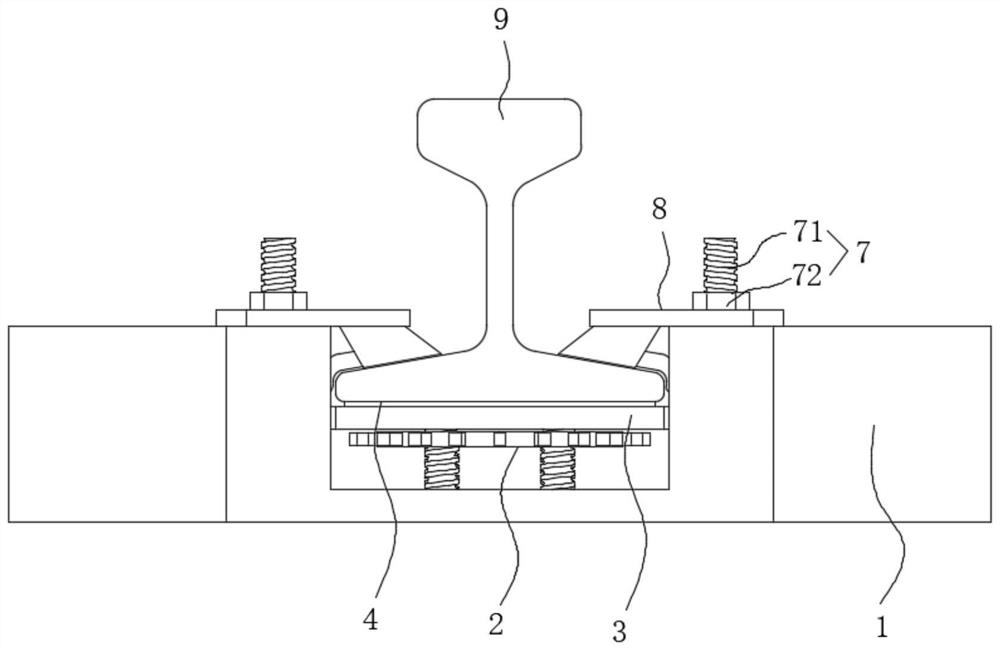 Railway track fastening device