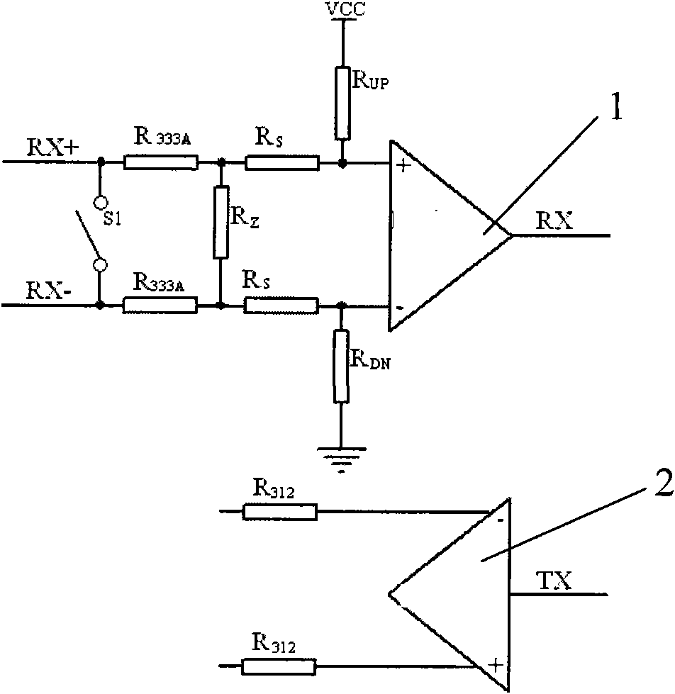 Interface circuit capable of configuring full-duplex/half-duplex software