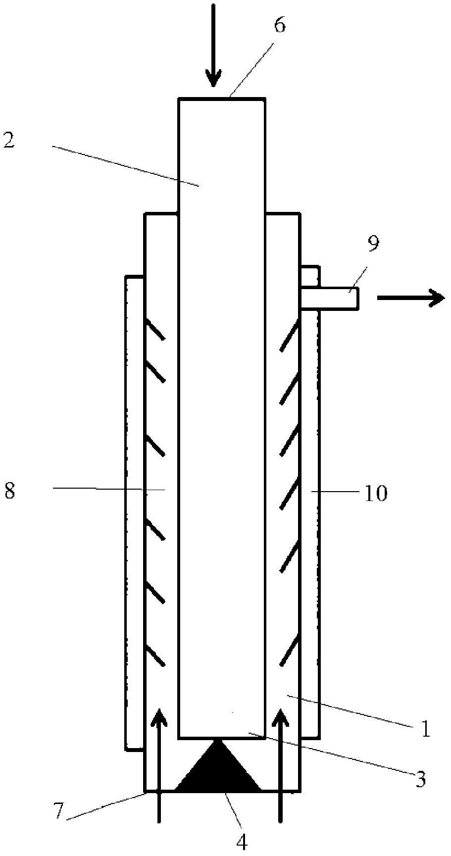 Device and method for continuously preparing high-purity single/double-wall carbon nano tubes