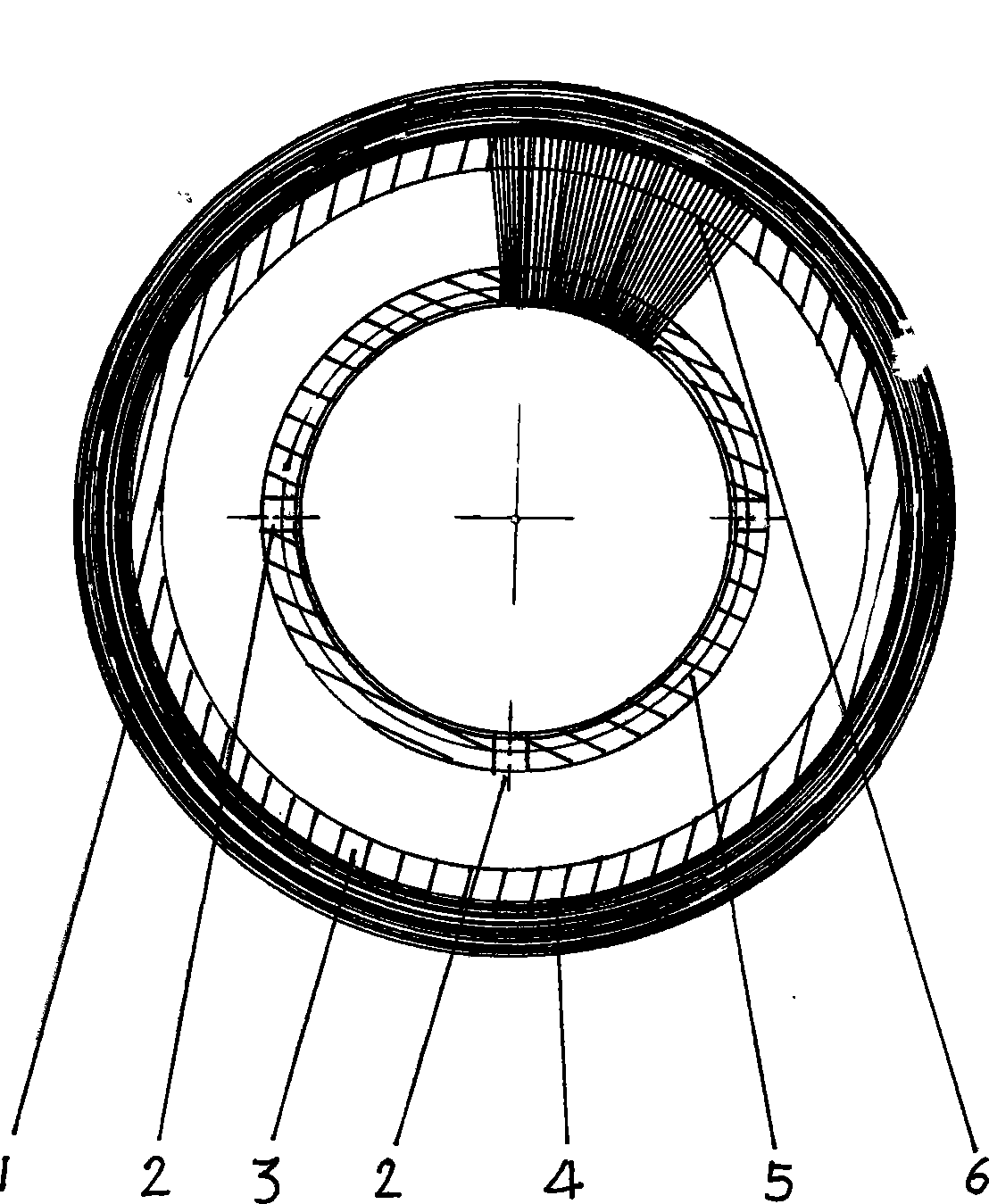 Non-inflating cavity type tyre