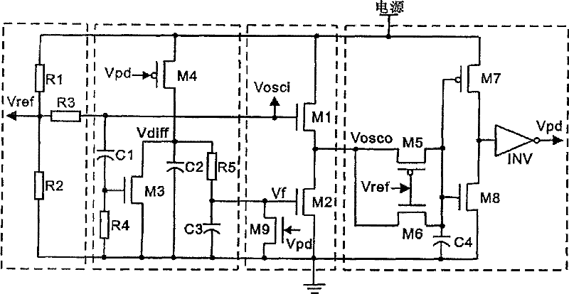 CMOS current automatic control crystal oscillator