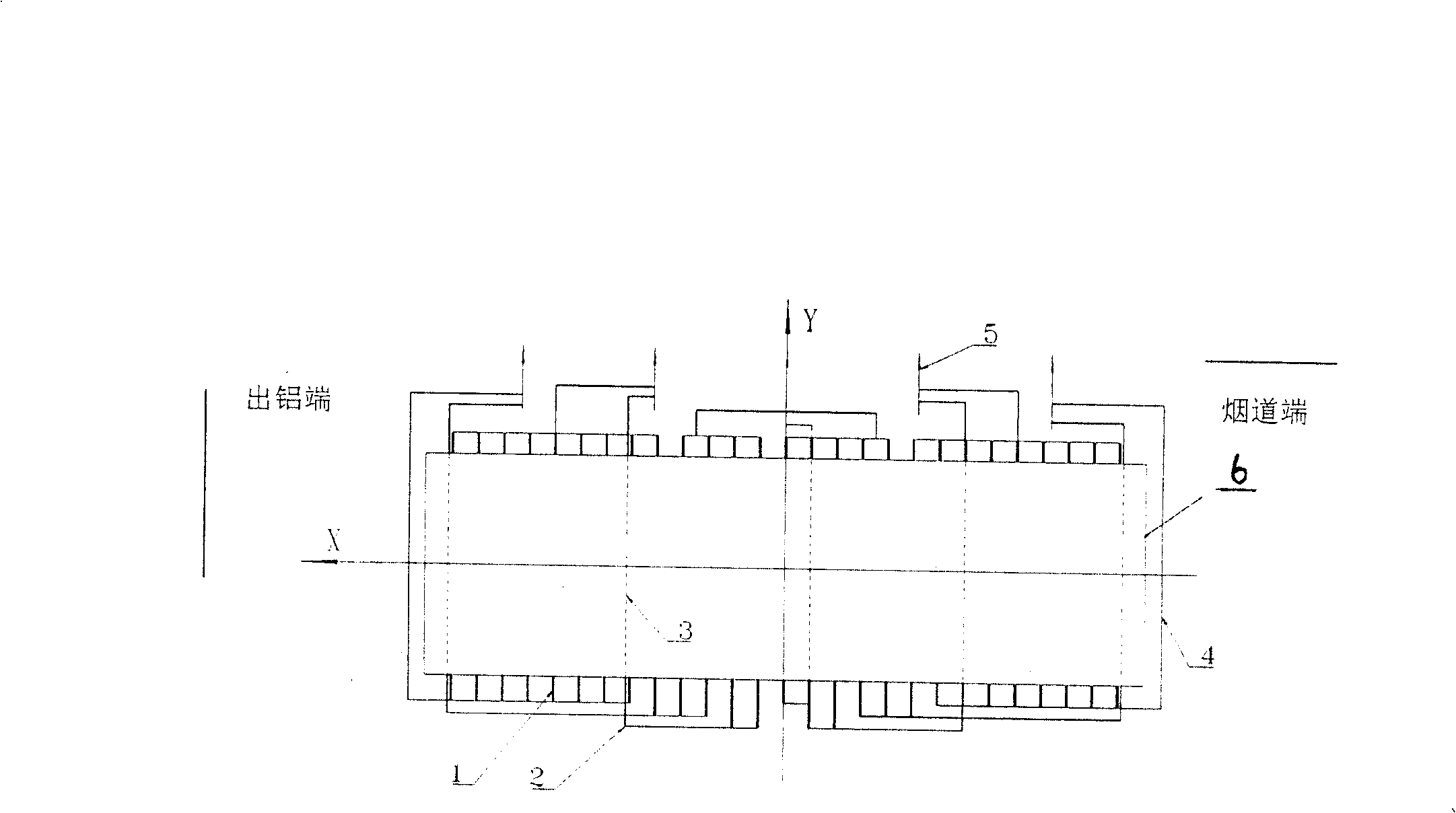 Five power-on bus distributing style with different current