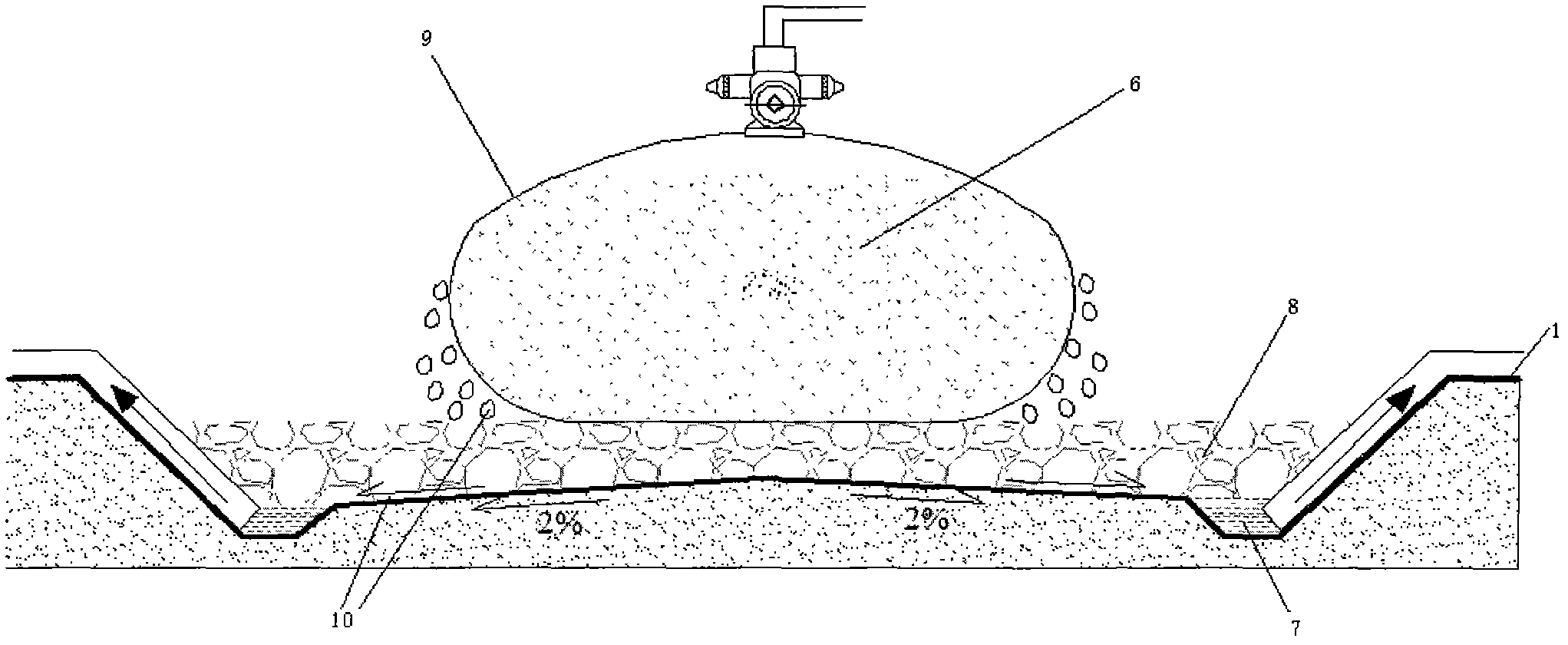 Method for landfilling and processing municipal sludge by using geotechnical filter bag