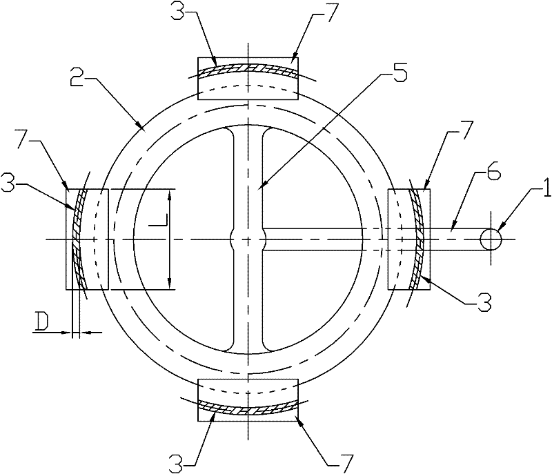 Bottom casting system of strip sectional inner runners