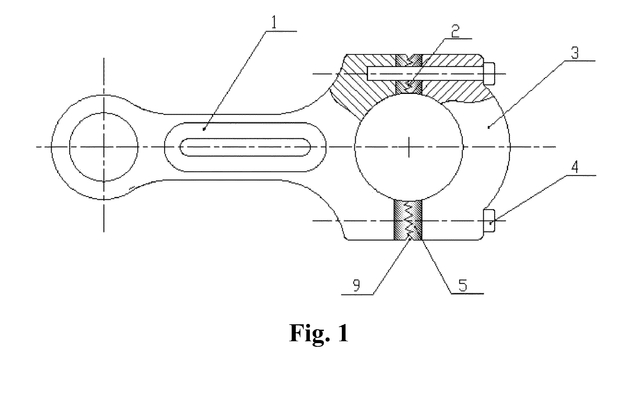 Method for manufacturing composite double-metal fracture splitting connecting rod