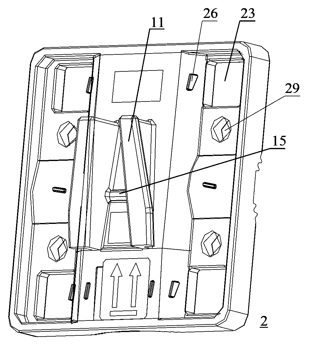 Device for mounting radio frequency module in communication device