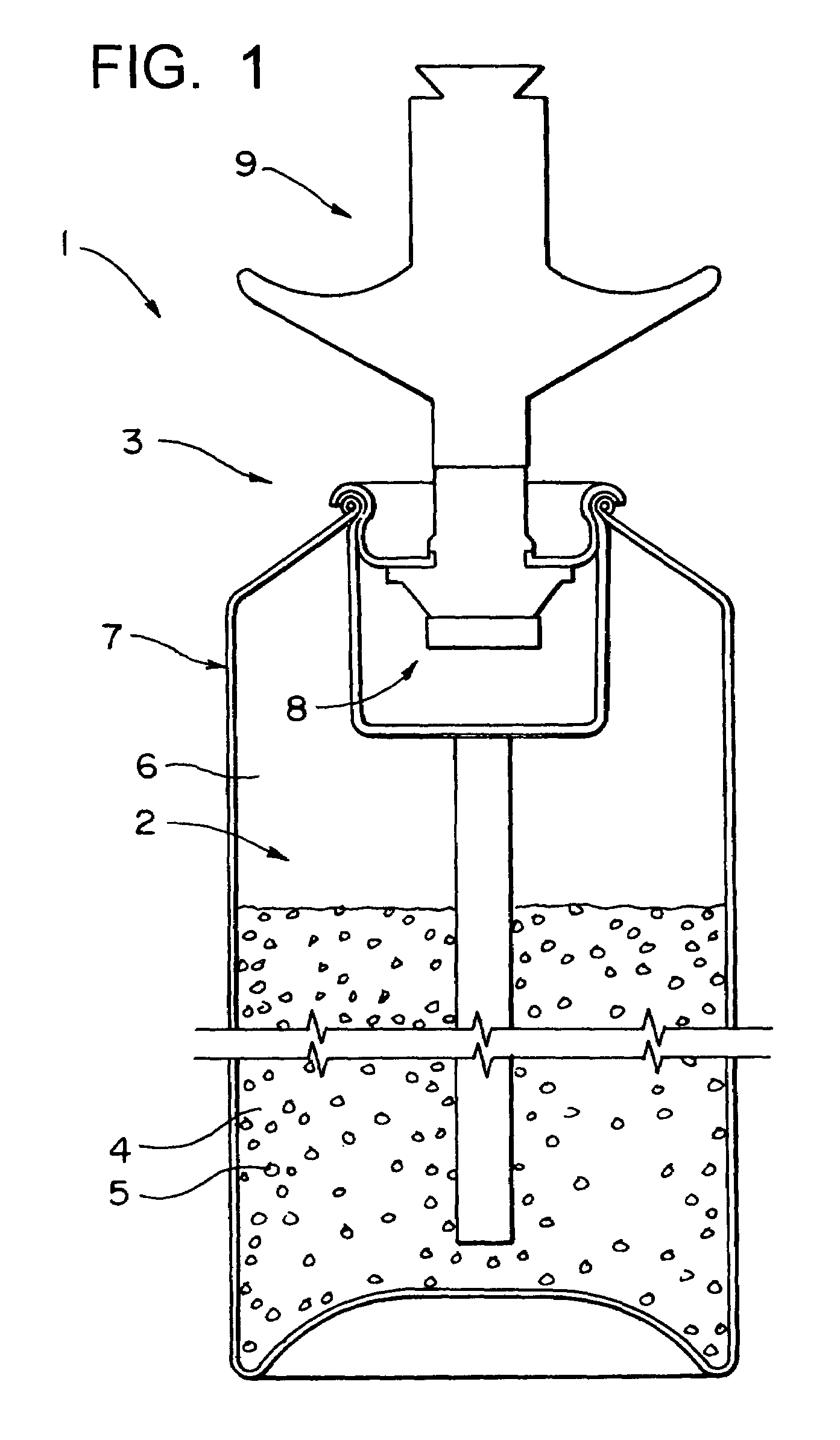 Aerosol spray texture apparatus for a particulate containing material