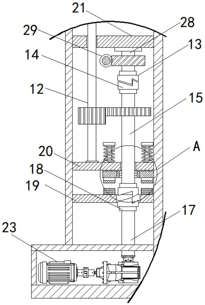 Novel chain lifting driving radiation protection door