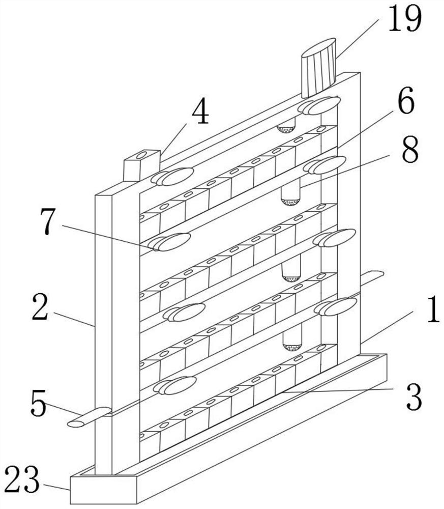 A soilless cultivation device with automatic spraying function