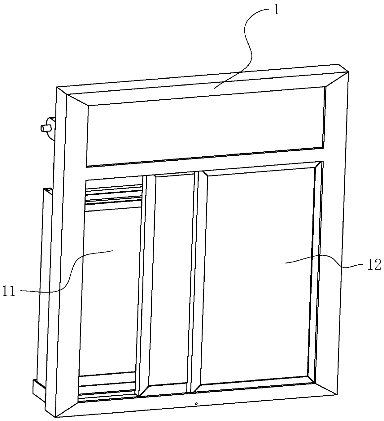 A window with a rainproof device installed