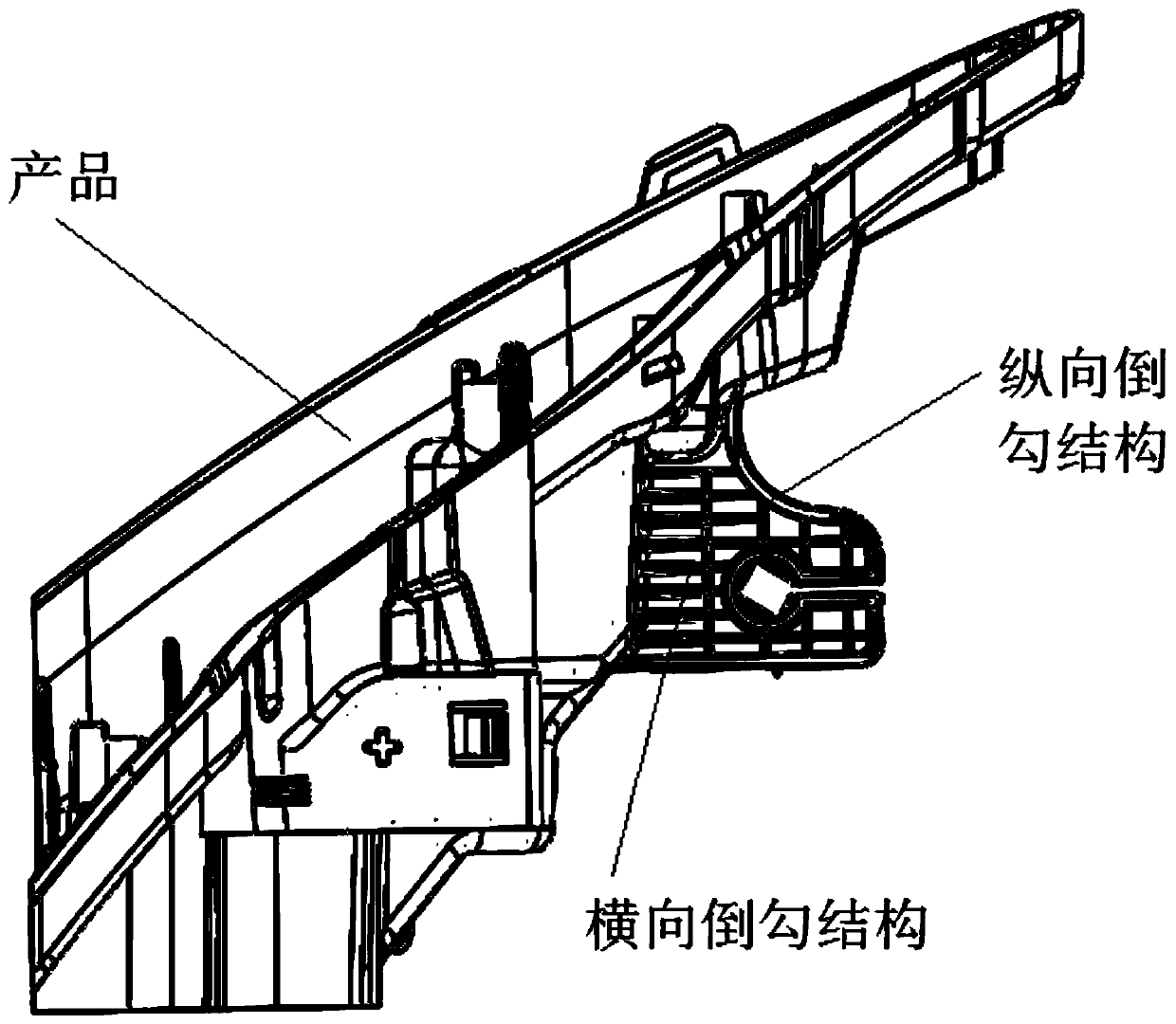 Sliding block provided with inclined top and used for demolding