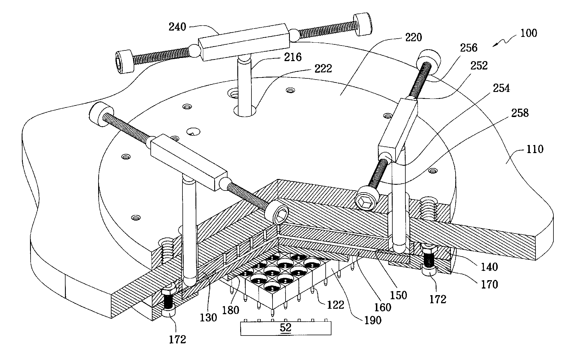 Integrated circuit probe card