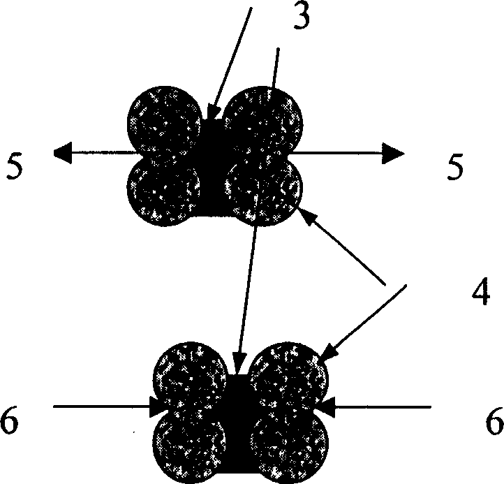 Method for fast mfg. metal/high-molecular composite material parts