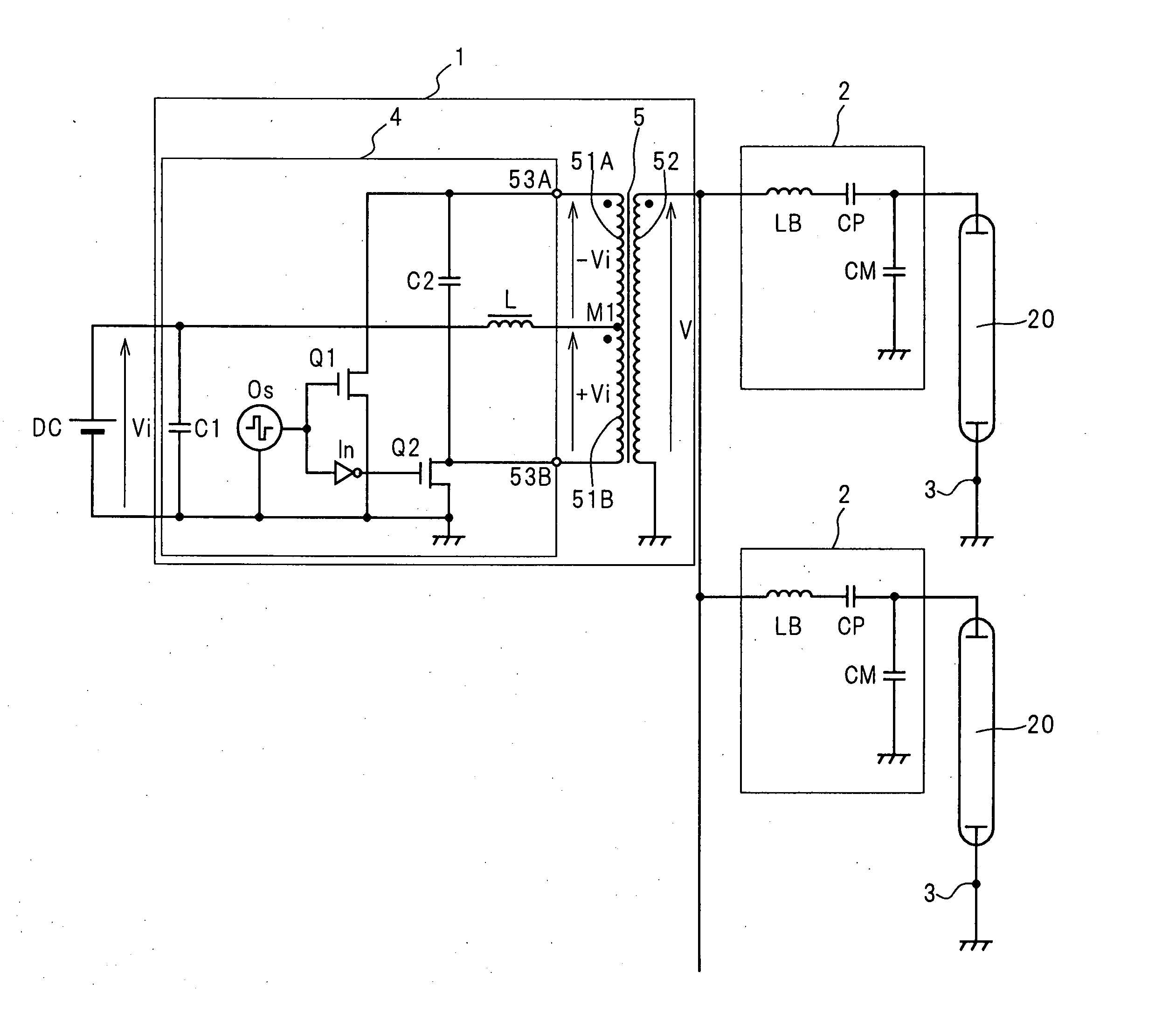 Cold cathode fluorescent lamp driver circuit