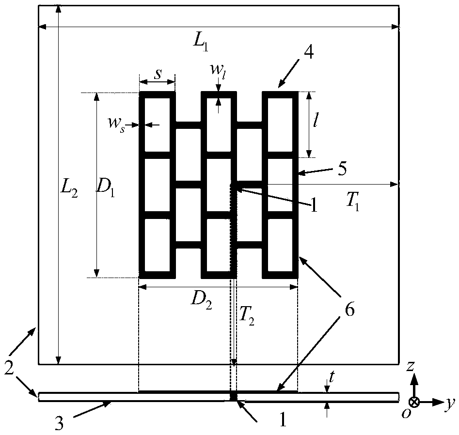 Dual-band micro-strip grid array antenna
