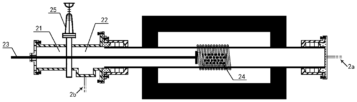 Material feeding and feeding device for tube furnace, tube furnace and method for coal gasification