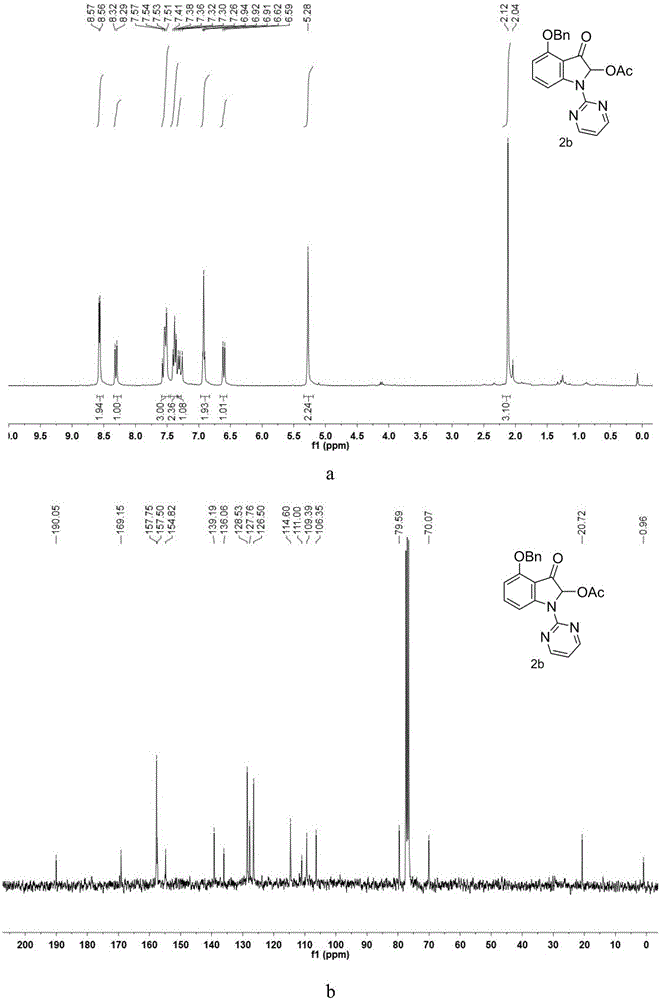 Synthetic C2-acetoxy-3-indolone compound and method